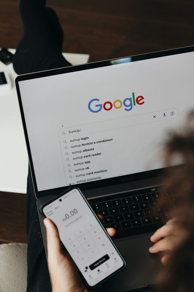 SEO analyst reviewing organic search performance