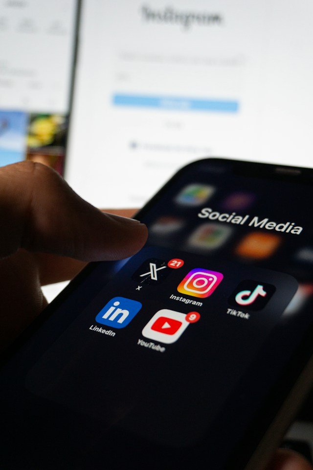Social media marketing content across Instagram, Facebook, LinkedIn and TikTok